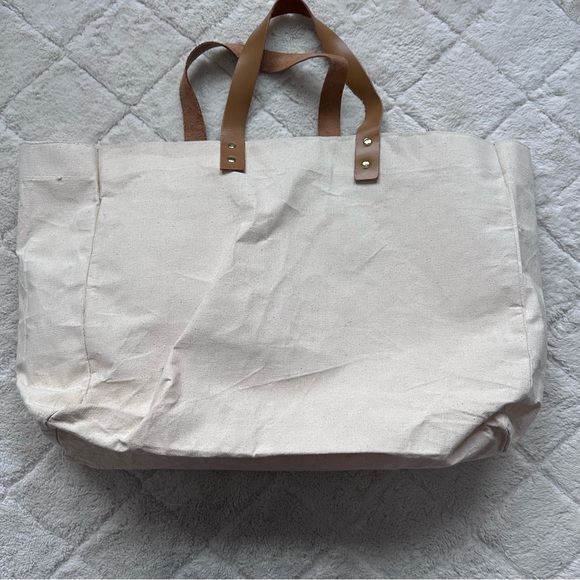 Mudpie | Cream and Gold Sequin Bride Tote Bag | One Size - Picture 6 of 10